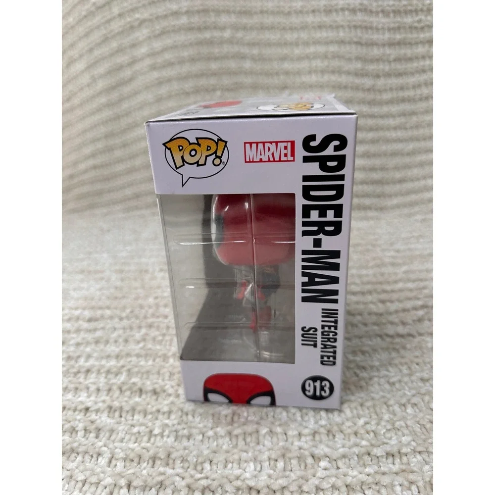 Funko Pop Spider-Man Integrated Suit 913 No Way Home Marvel Figure Red Black Toy